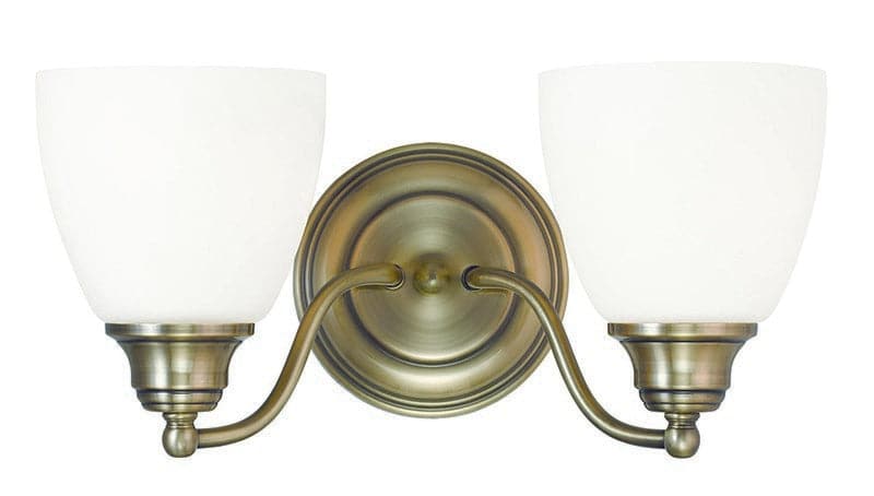 Livex Lighting - 13672-01 - Two Light Bath Vanity - Somerville - Antique Brass