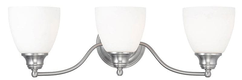 Livex Lighting - 13673-91 - Three Light Bath Vanity - Somerville - Brushed Nickel