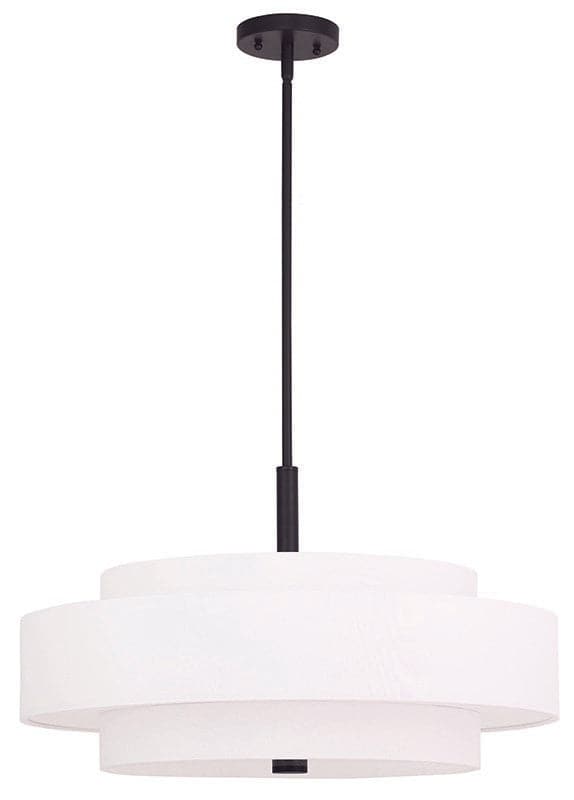 Livex Lighting - 50875-07 - Five Light Pendant - Meridian - Bronze