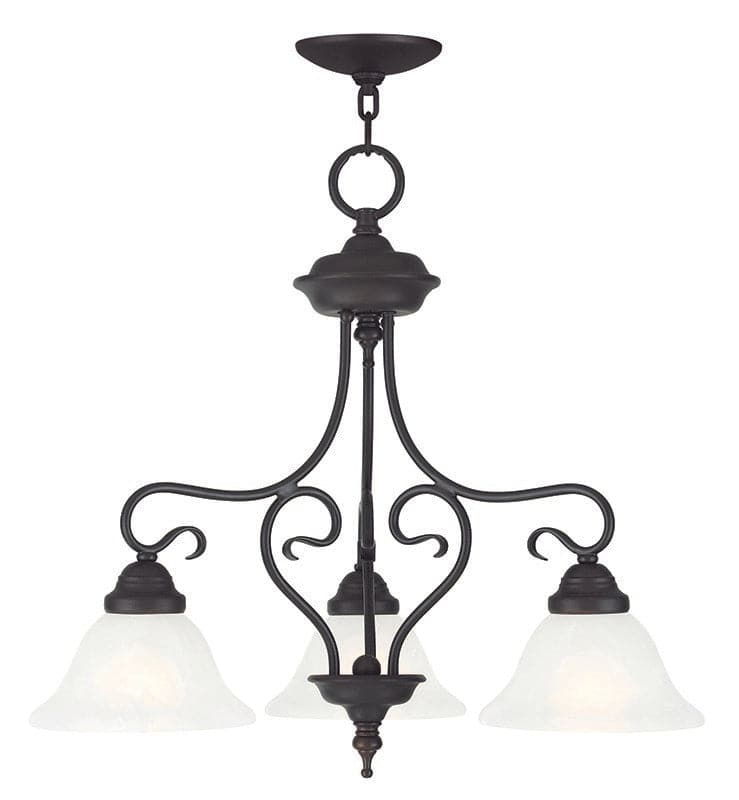 Livex Lighting - 6133-07 - Three Light Chandelier/Ceiling Mount - Coronado - Bronze