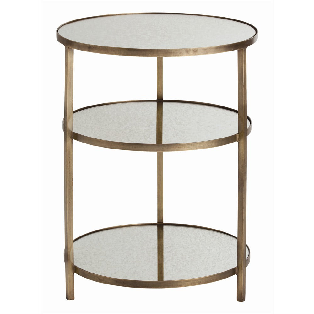 End Table from the Percy collection in Antique Brass finish