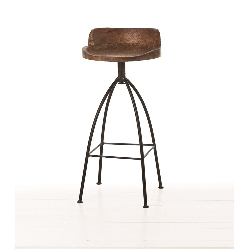 Barstool from the Hinkley collection in Sandblast Antique Wax finish