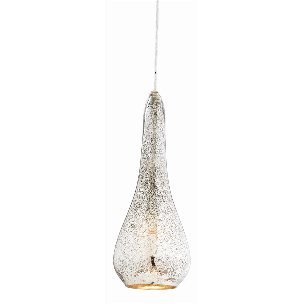 One Light Pendant from the Arianna collection in Antique Mercury finish