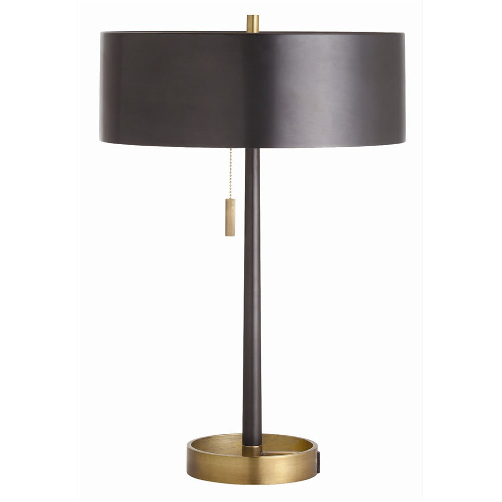 Two Light Table Lamp from the Violetta collection in Black finish
