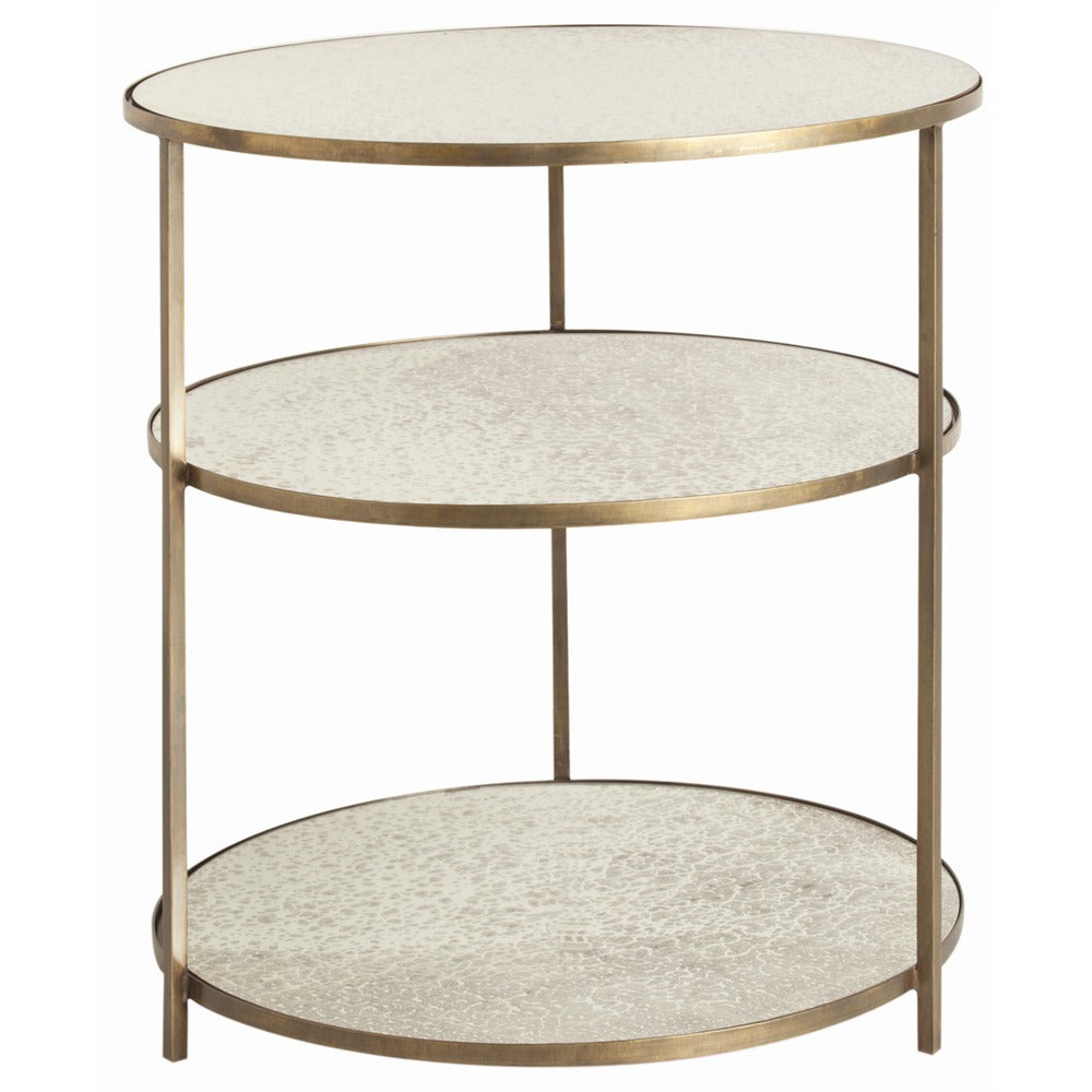 Side Table from the Percy collection in Antique Brass finish