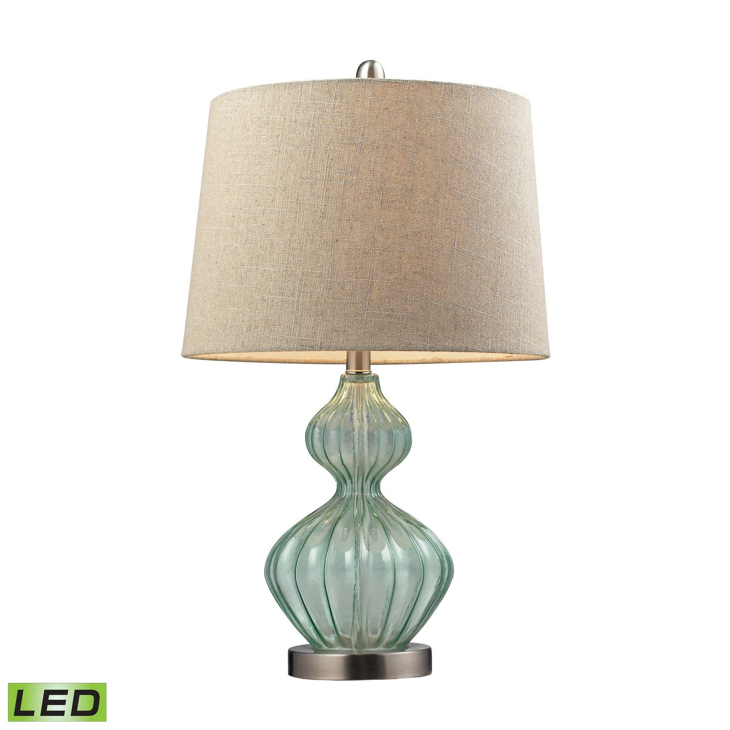 ELK Home - D141-LED - LED Table Lamp - Smoked Glass - Light Green