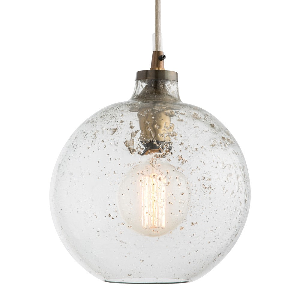 One Light Pendant from the Monica collection in Sand Infused Glass finish