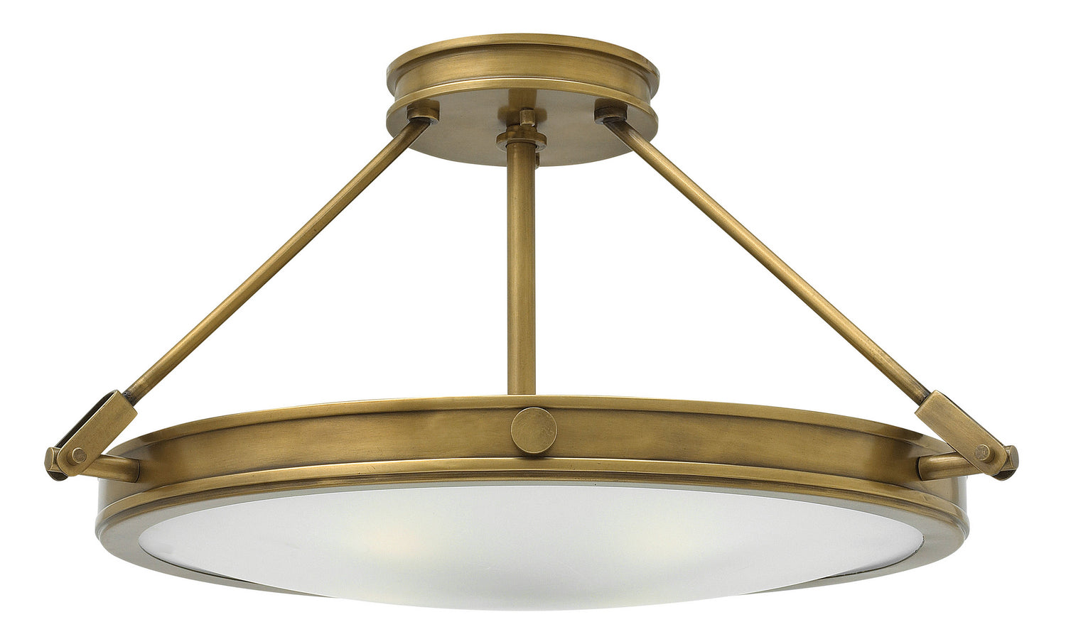 Hinkley - 3382HB - LED Semi-Flush Mount - Collier - Heritage Brass