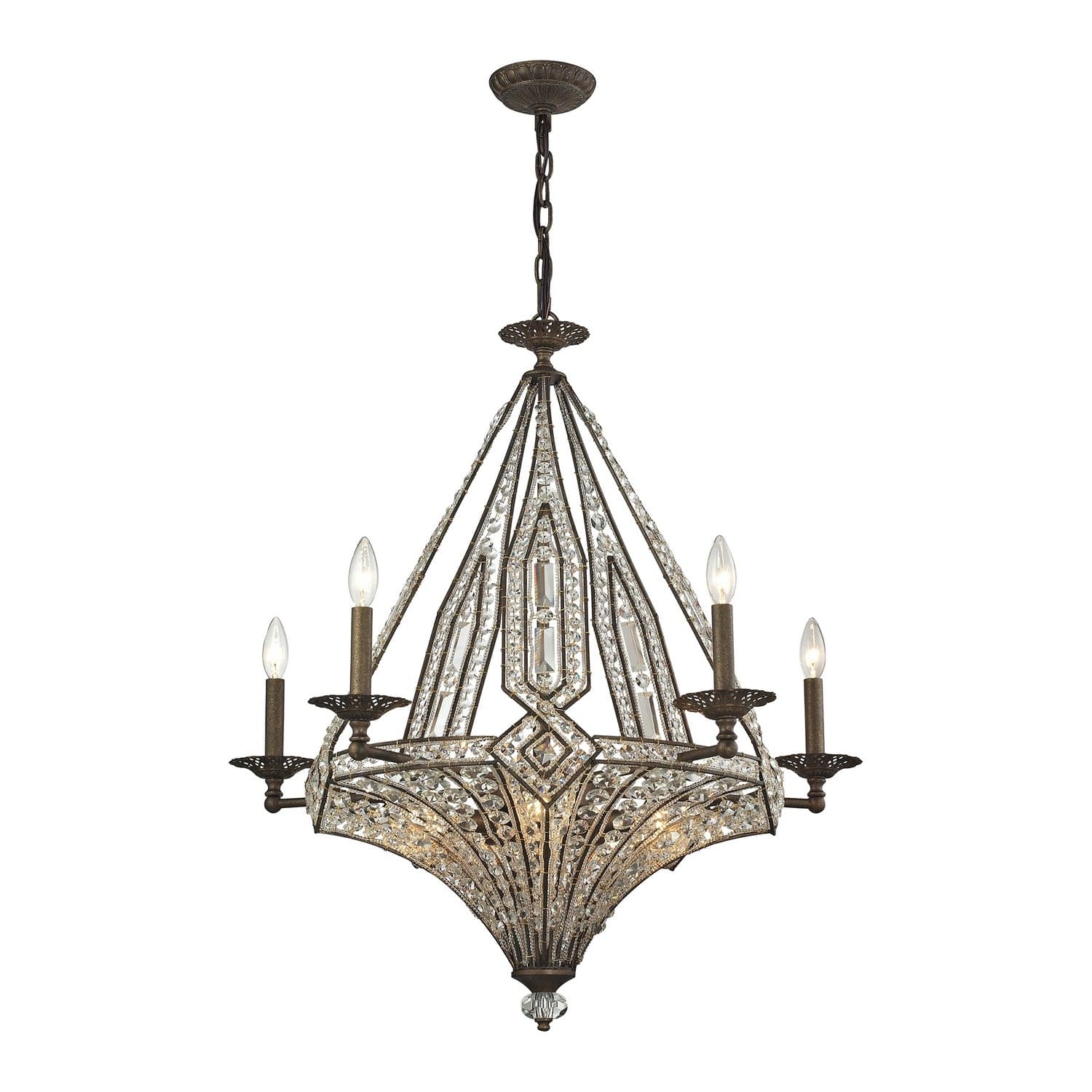 ELK Home - 11785/5+5 - Ten Light Chandelier - Jausten - Antique Bronze