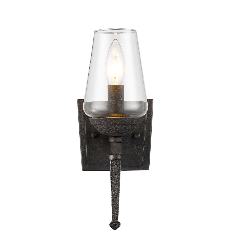 Golden - 1208-1W DNI - One Light Wall Sconce - Marcellis - Dark Natural Iron
