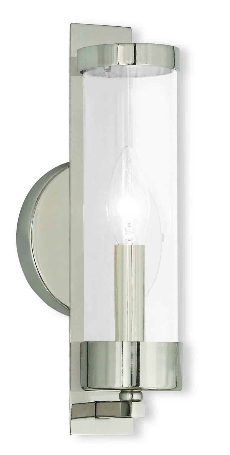 Livex Lighting - 10141-35 - One Light Wall Sconce - Castleton - Polished Nickel
