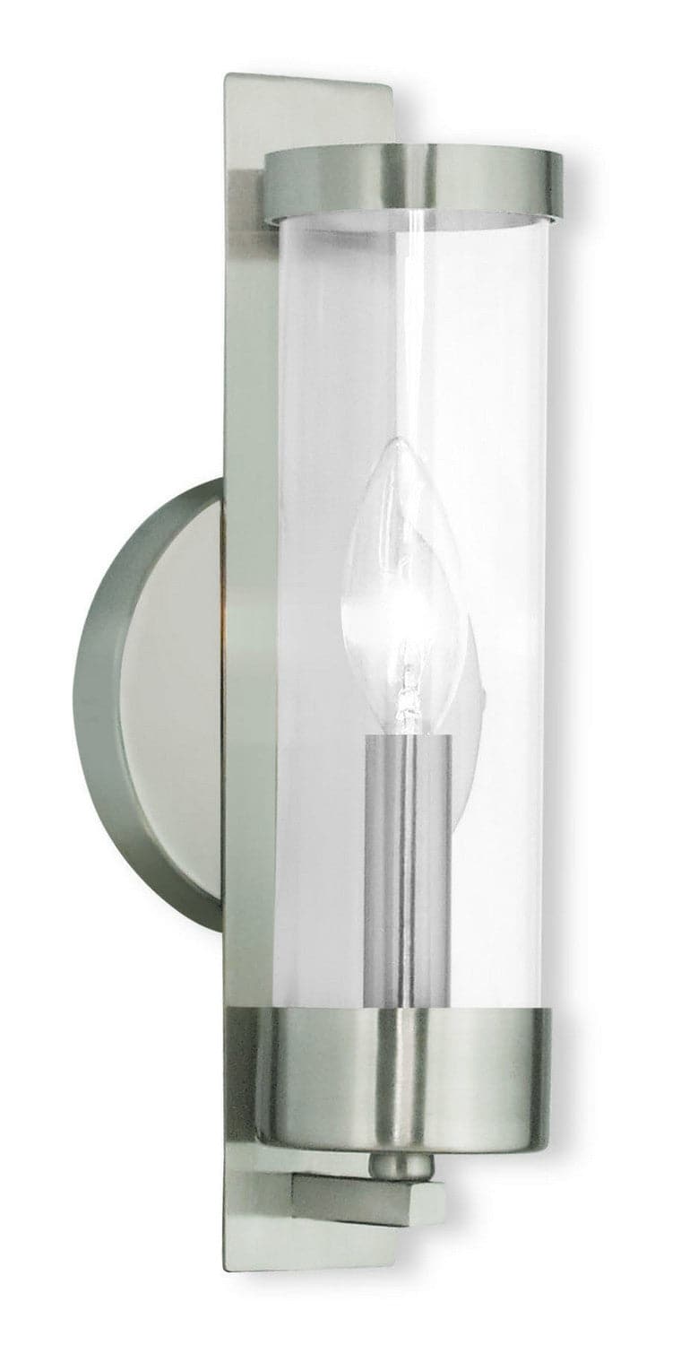 Livex Lighting - 10141-91 - One Light Wall Sconce - Castleton - Brushed Nickel