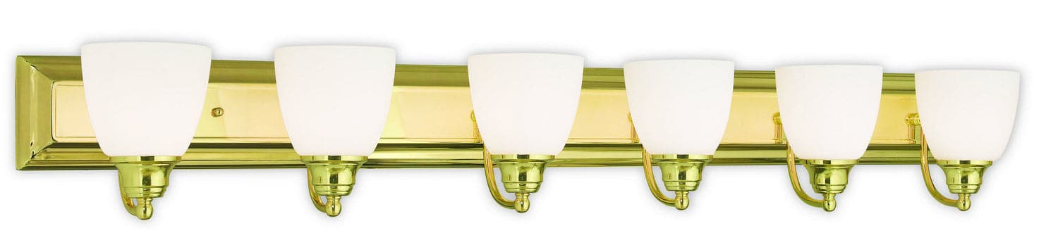 Livex Lighting - 10506-02 - Six Light Bath Vanity - Springfield - Polished Brass