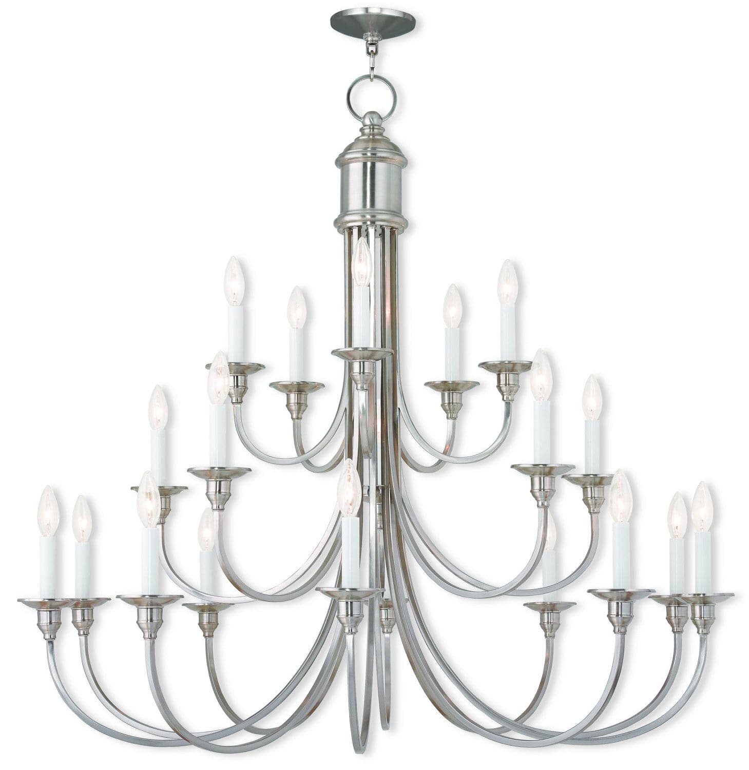 Livex Lighting - 5140-91 - 20 Light Foyer Chandelier - Cranford - Brushed Nickel