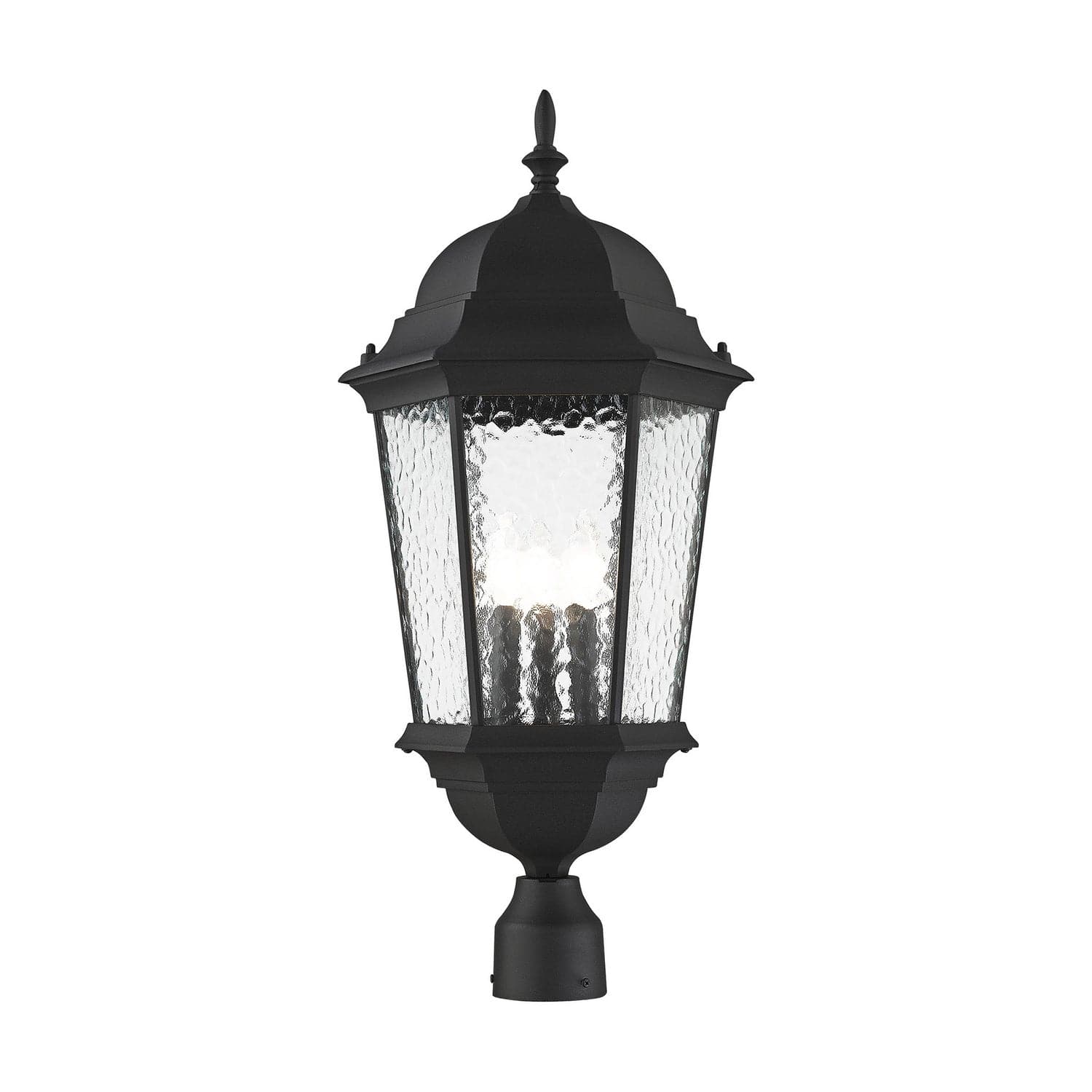 Livex Lighting - 75474-14 - Three Light Post-Top Lanterm - Hamilton - Textured Black