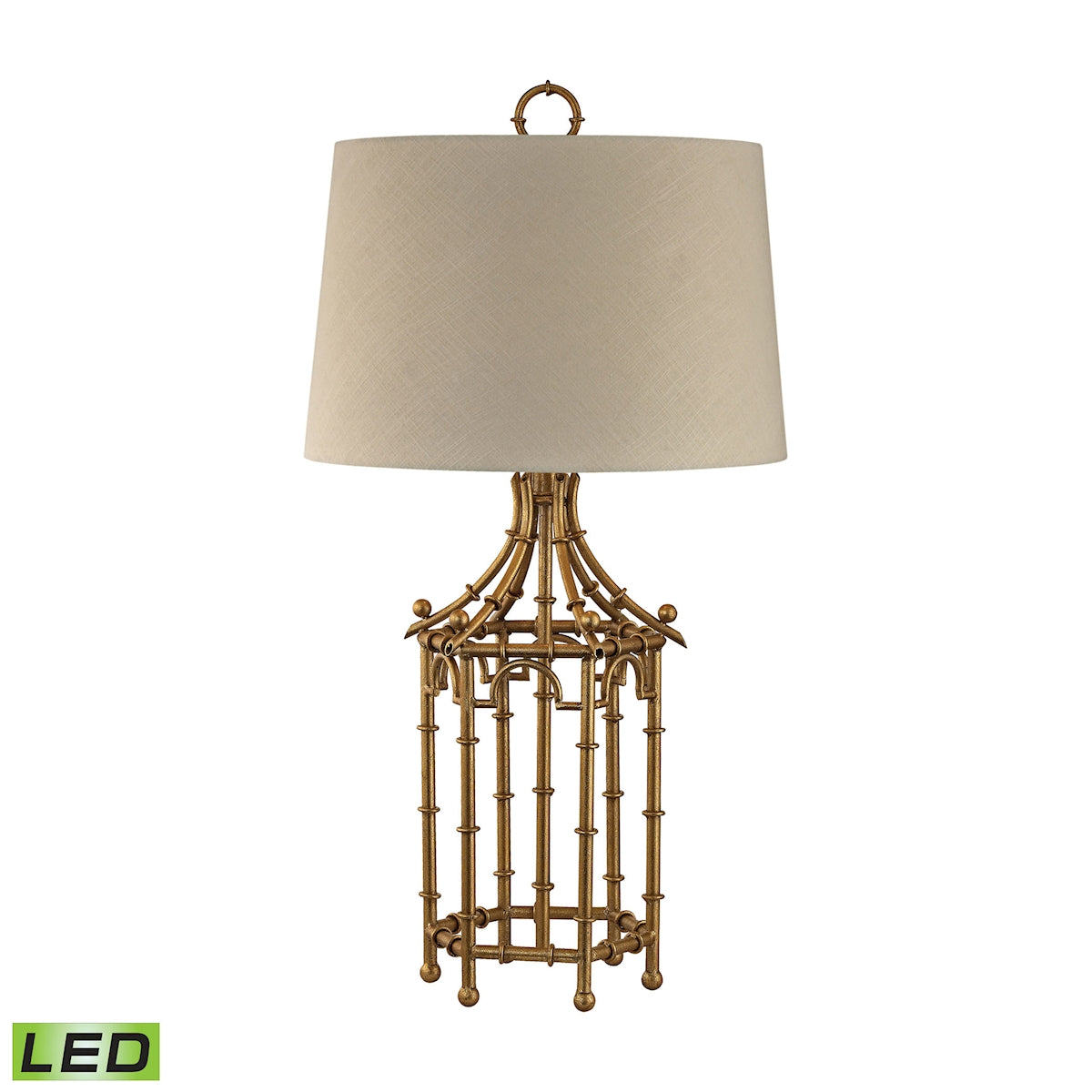 ELK Home - D2864-LED - LED Table Lamp - Bamboo Birdcage - Gold Leaf