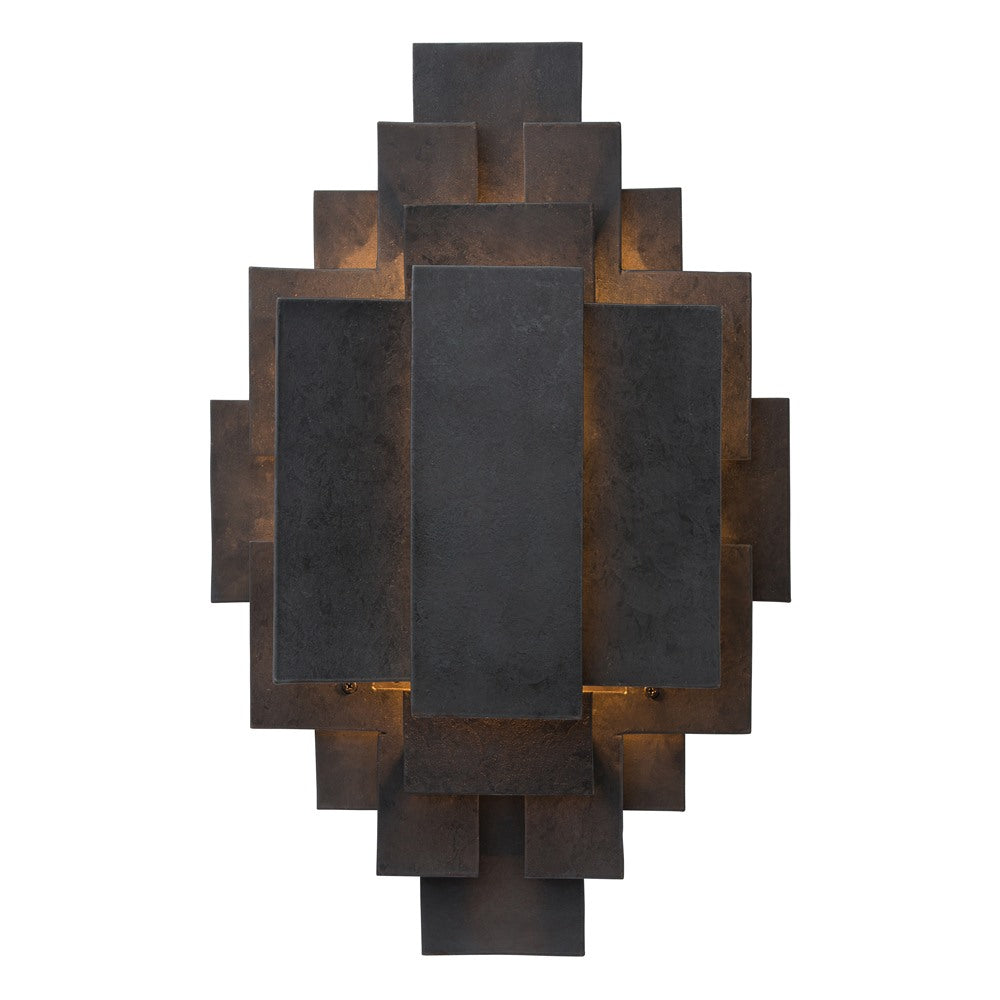 One Light Wall Sconce from the Trinidad collection in Blackened Iron finish