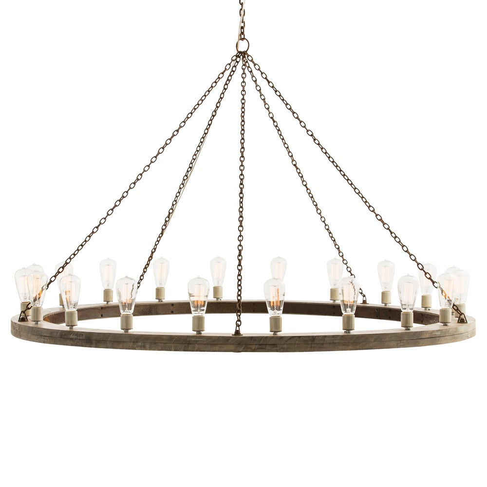 20 Light Chandelier from the Geoffrey collection in Gray finish