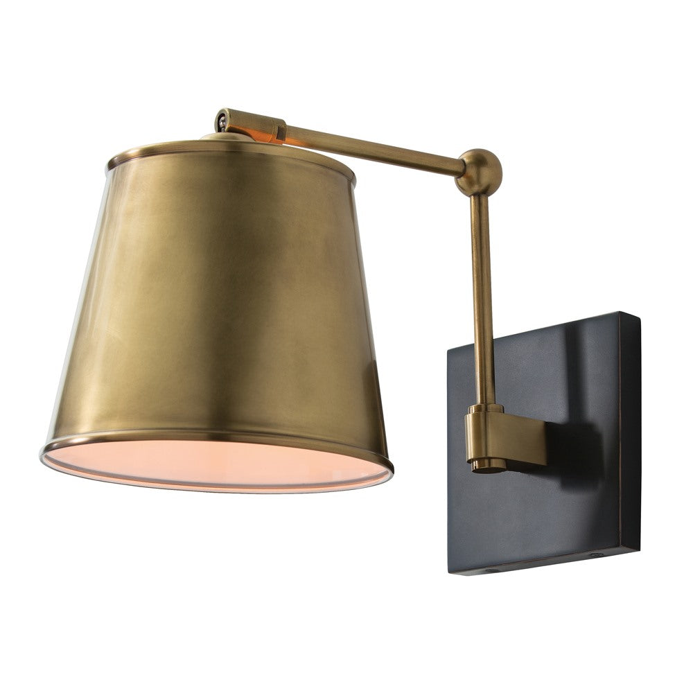 One Light Wall Sconce from the Watson collection in Antique Brass finish