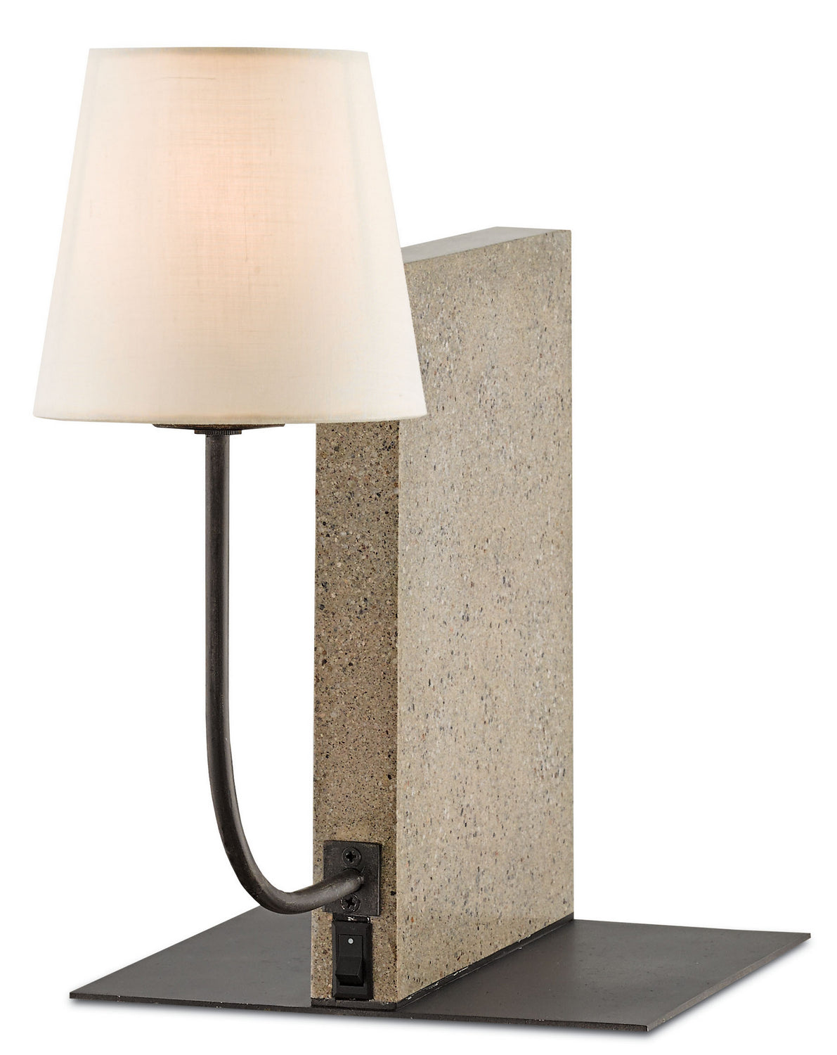 One Light Table Lamp from the Oldknow collection in Polished Concrete/Aged Steel finish