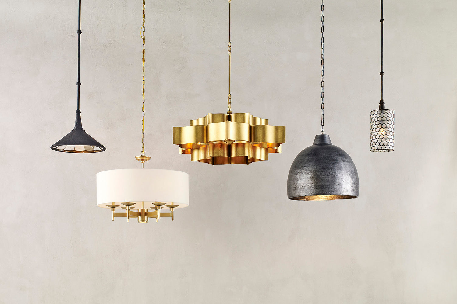 Seven Light Chandelier from the Bering collection in Antique Brass finish
