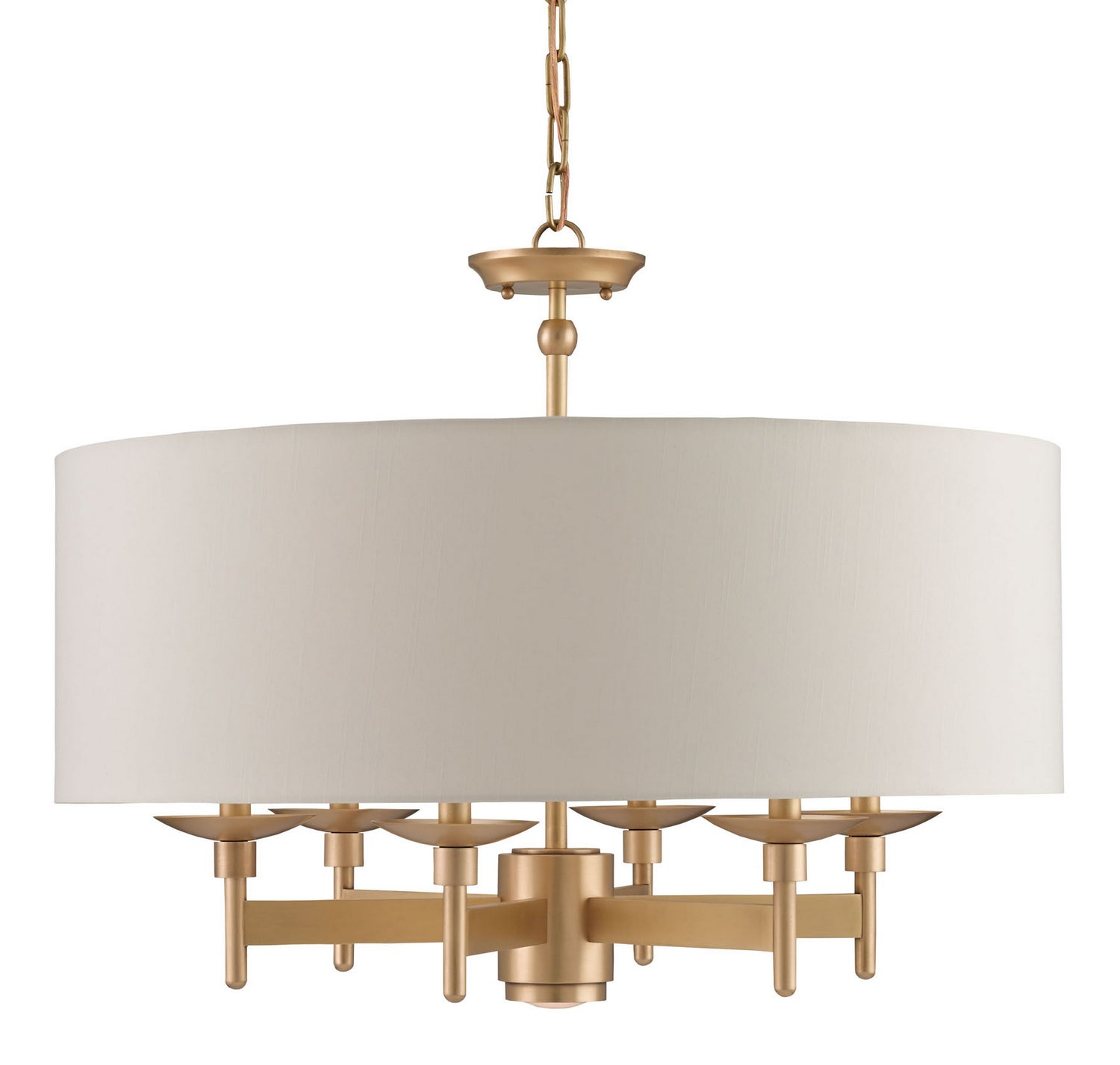 Seven Light Chandelier from the Bering collection in Antique Brass finish