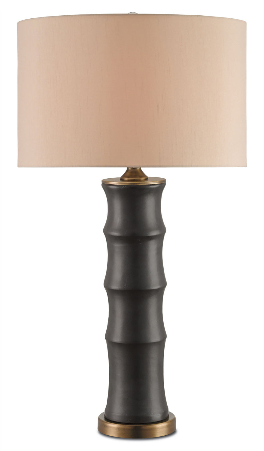 One Light Table Lamp from the Roark collection in Matte Black/Antique Brass finish