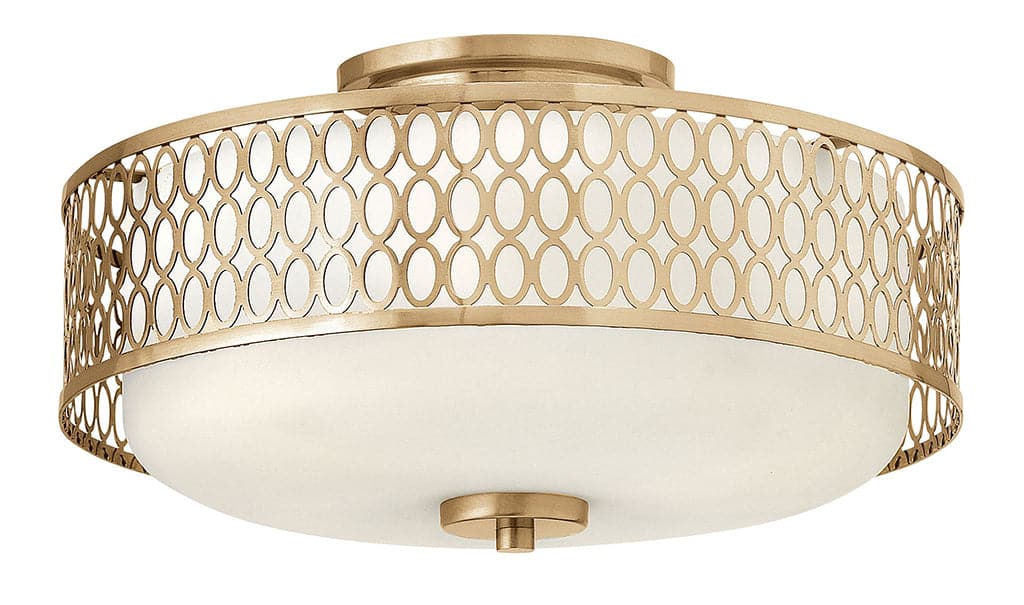 Fredrick Ramond - FR35601BRG - Three Light Semi-Flush Mount - Jules - Brushed Gold