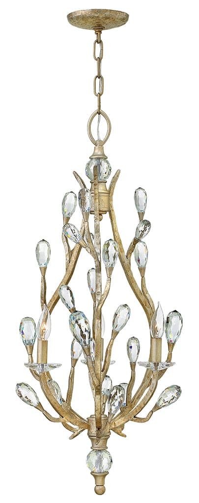 Fredrick Ramond - FR46803CPG - Three Light Chandelier - Eve - Champagne Gold