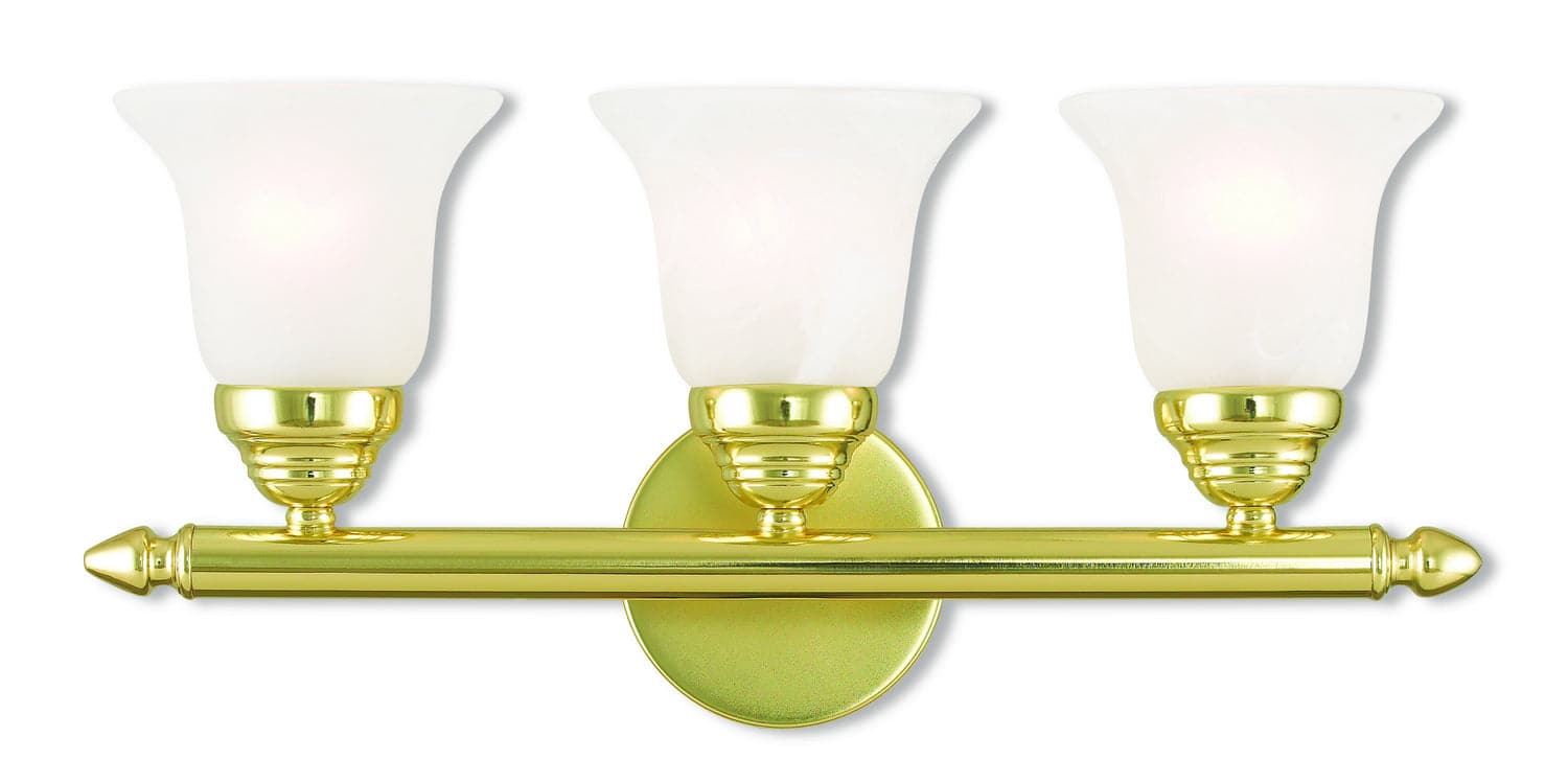 Livex Lighting - 1063-02 - Three Light Bath Vanity - Rivera - Polished Brass