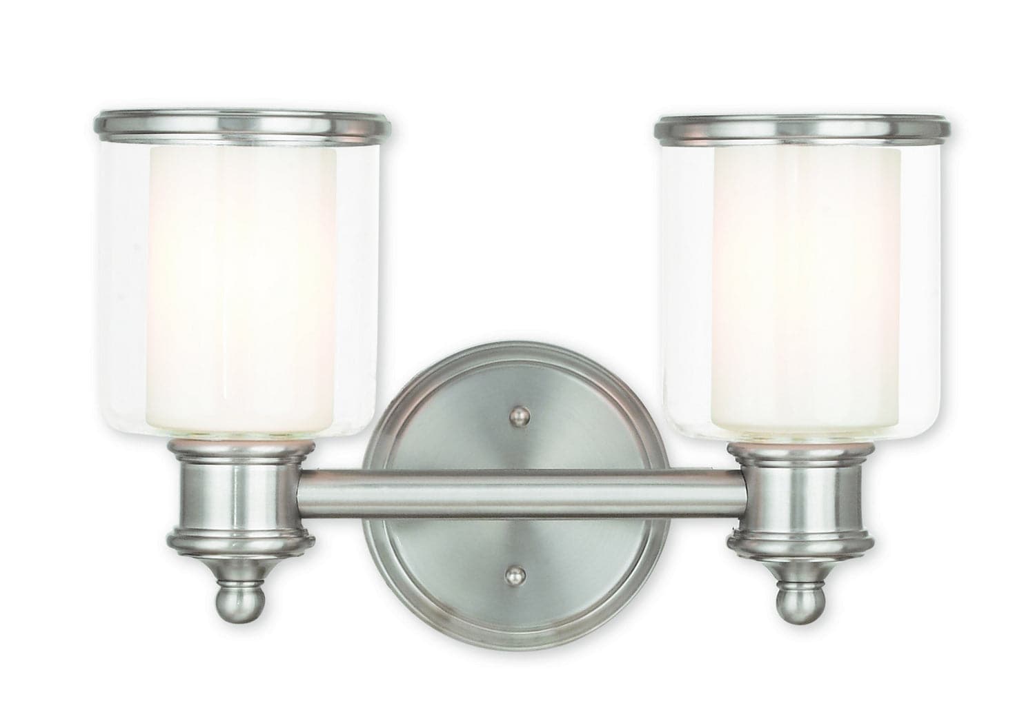 Livex Lighting - 40212-91 - Two Light Bath Vanity - Middlebush - Brushed Nickel