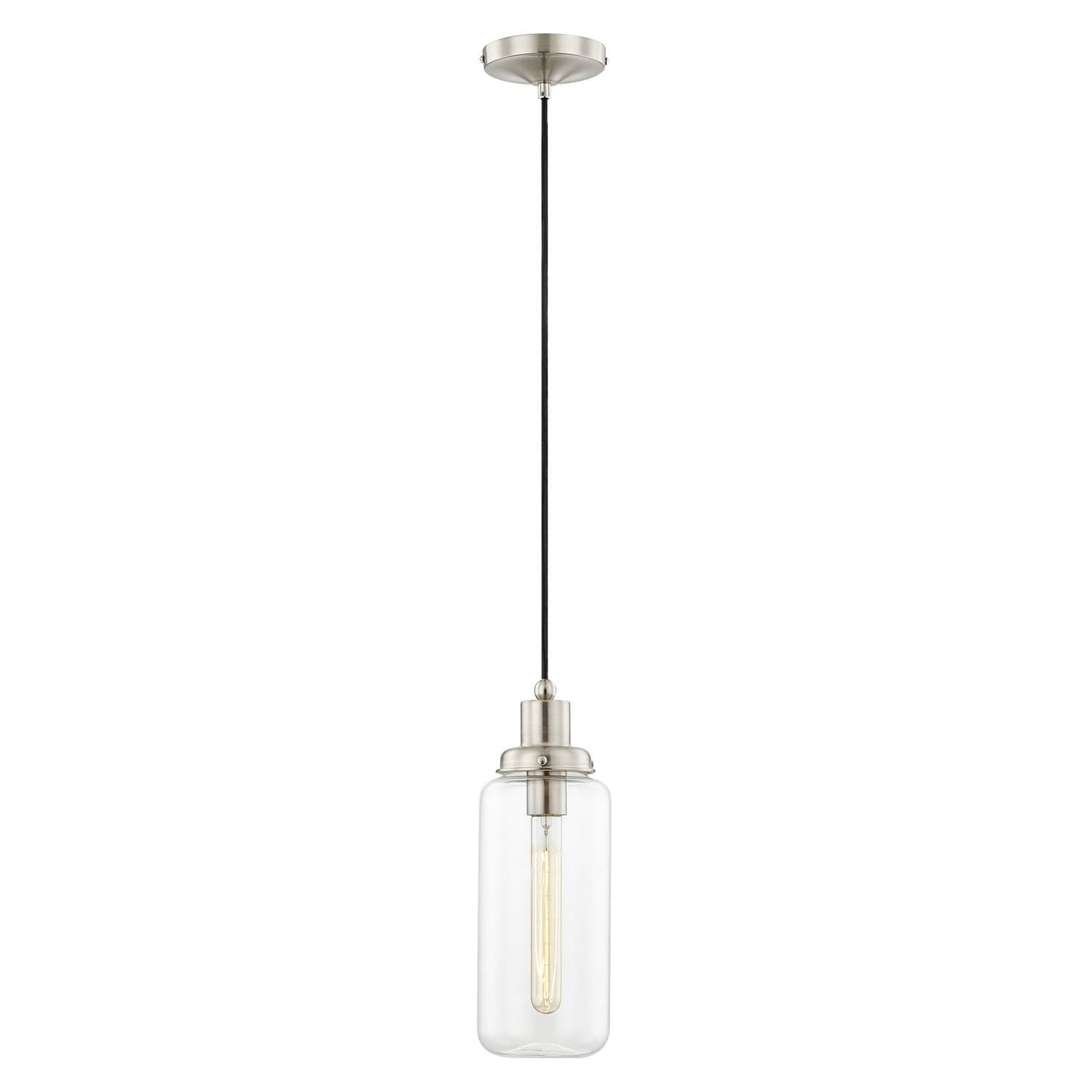 Livex Lighting - 40614-91 - One Light Mini Pendant - Oakhurst - Brushed Nickel