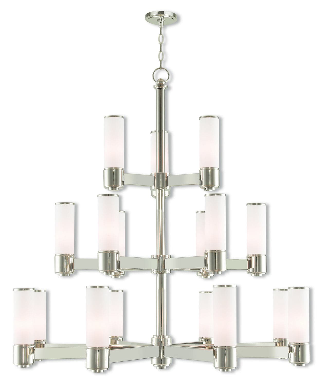 Livex Lighting - 52119-35 - 17 Light Foyer Chandelier - Weston - Polished Nickel