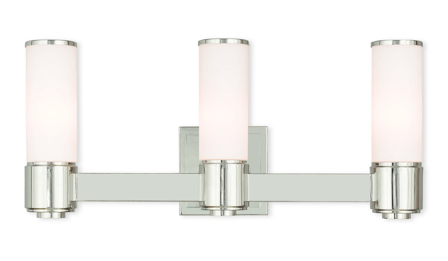 Livex Lighting - 52123-35 - Three Light Wall Sconce/ Bath Light - Weston - Polished Nickel