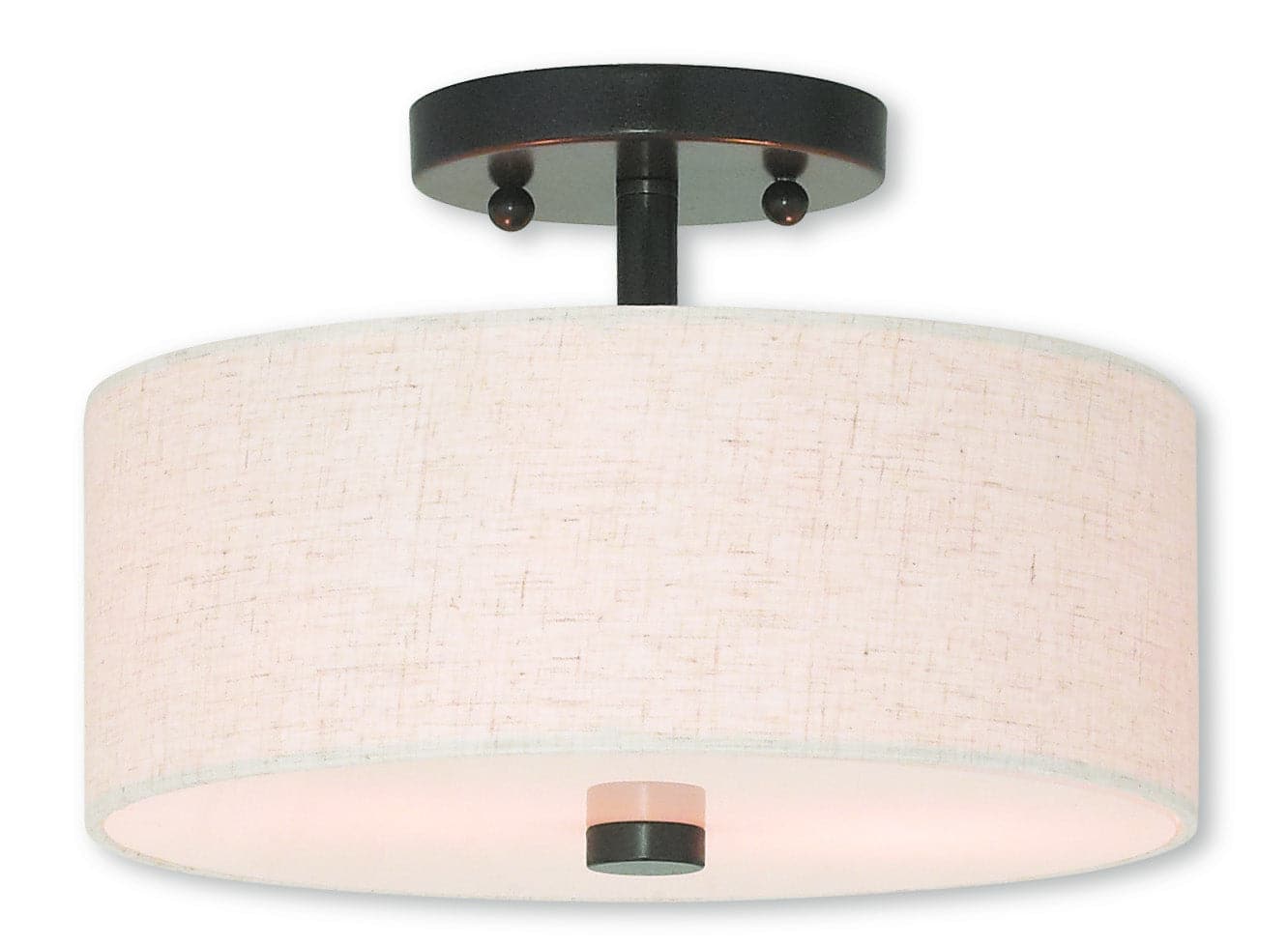 Livex Lighting - 52133-92 - Two Light Ceiling Mount - Monroe - English Bronze