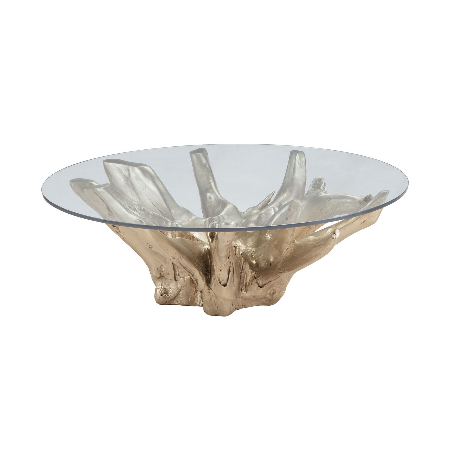 ELK Home - 7011-002 - Coffee Table - Yava - Champagne Silver