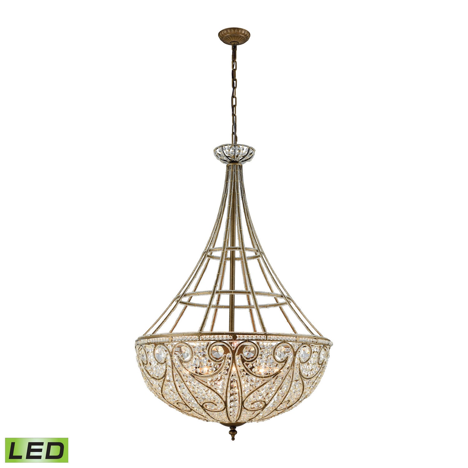 ELK Home - 15967/10-LED - LED Chandelier - Elizabethan - Dark Bronze