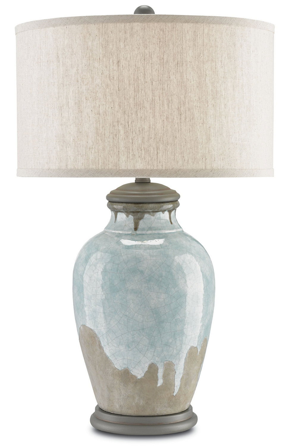 One Light Table Lamp from the Chatswood collection in Blue-Green/Gray/Hiroshi Gray finish