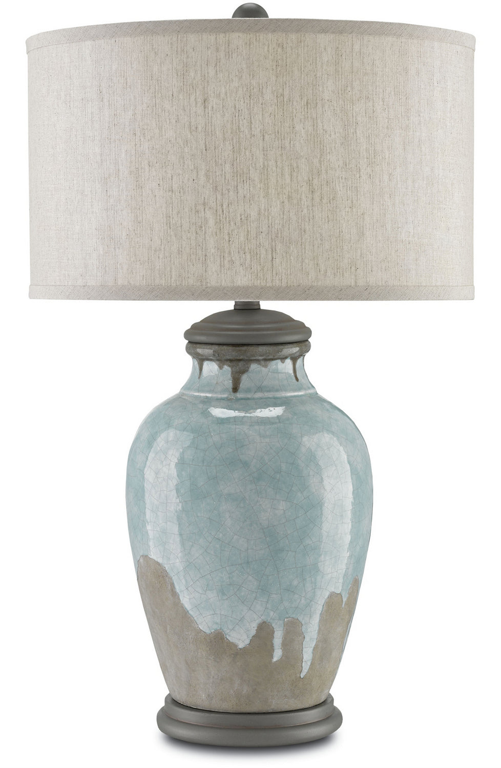 One Light Table Lamp from the Chatswood collection in Blue-Green/Gray/Hiroshi Gray finish