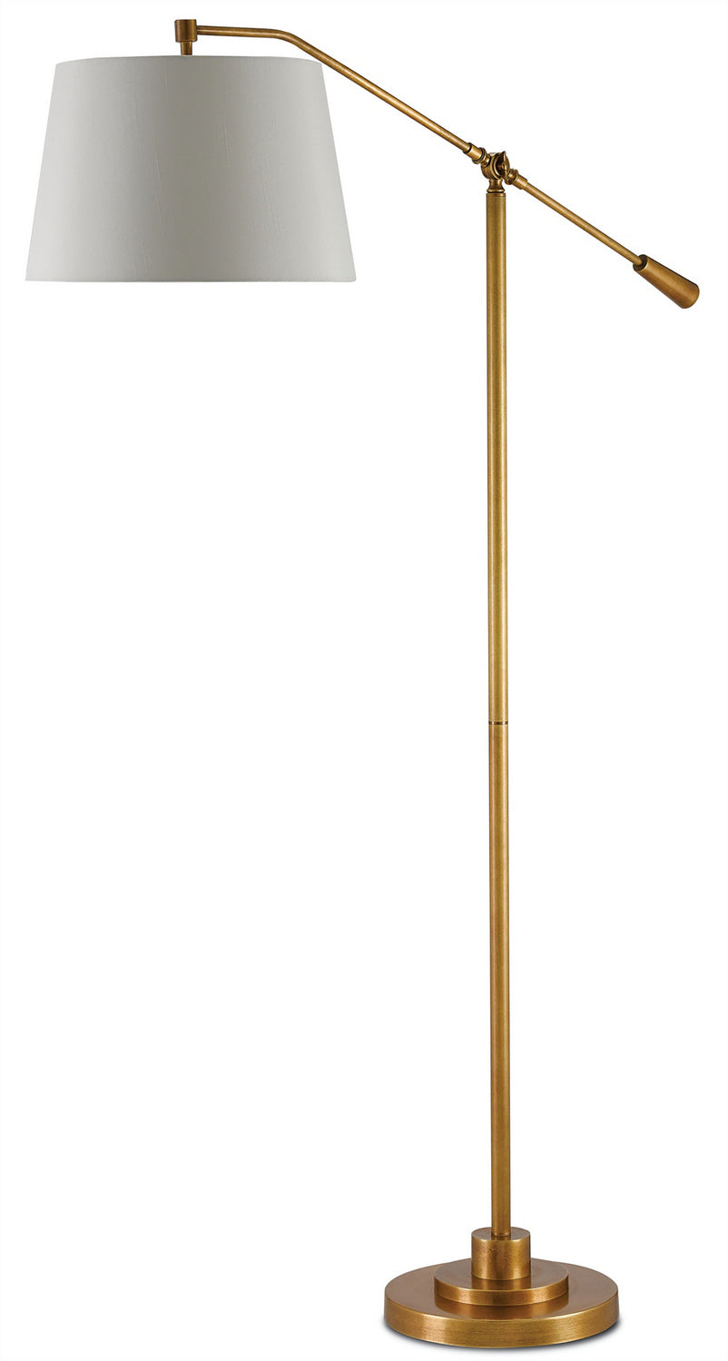 One Light Floor Lamp from the Maxstoke collection in Antique Brass finish