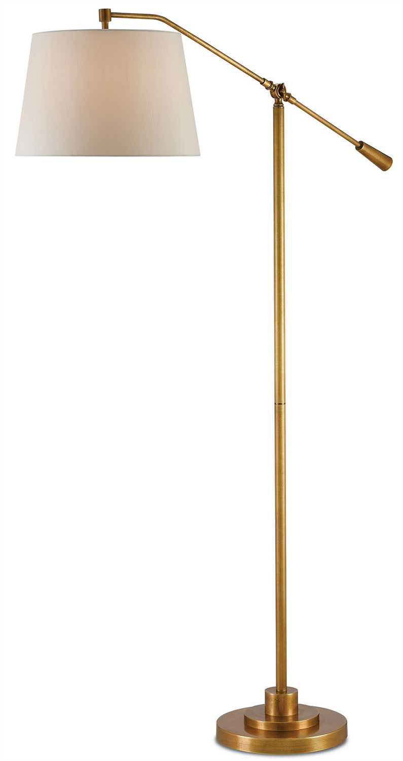 One Light Floor Lamp from the Maxstoke collection in Antique Brass finish