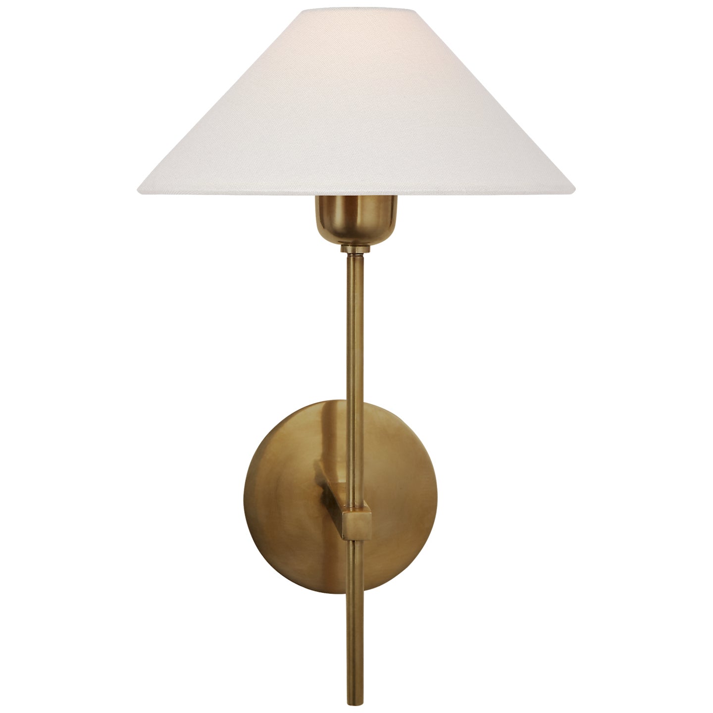 One Light Wall Sconce from the Hackney collection in Hand-Rubbed Antique Brass finish