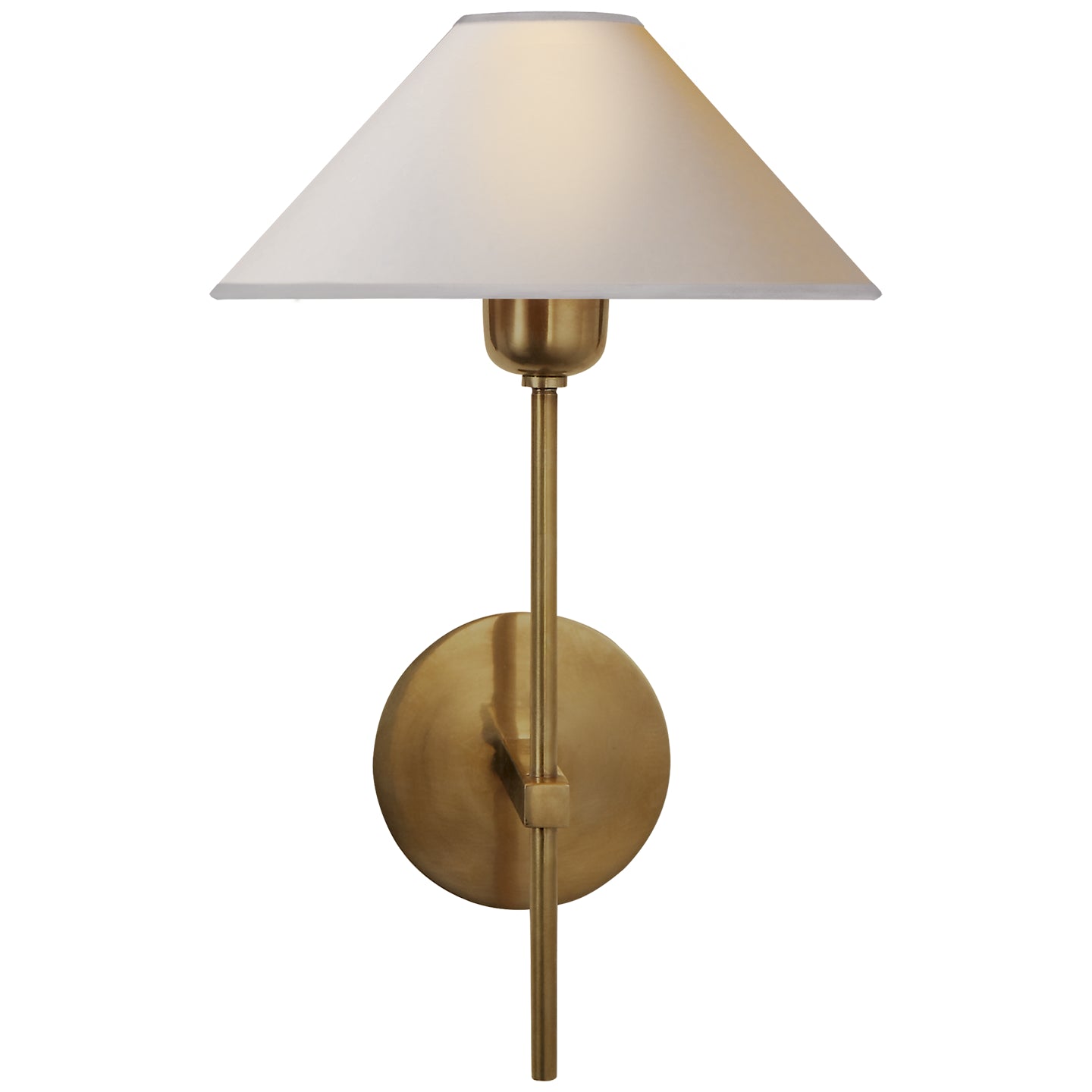 One Light Wall Sconce from the Hackney collection in Hand-Rubbed Antique Brass finish
