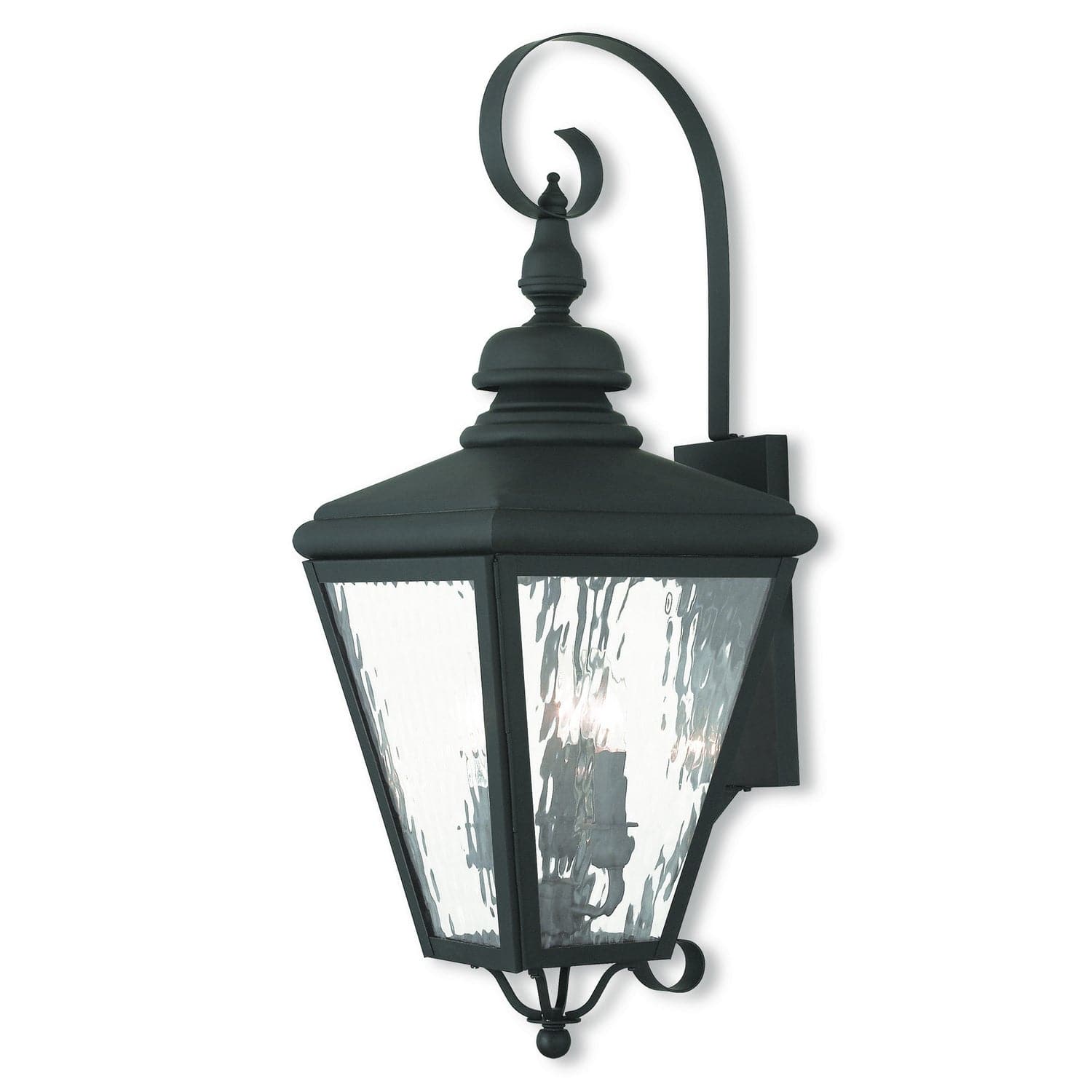 Livex Lighting - 2033-04 - Three Light Outdoor Wall Lantern - Cambridge - Black
