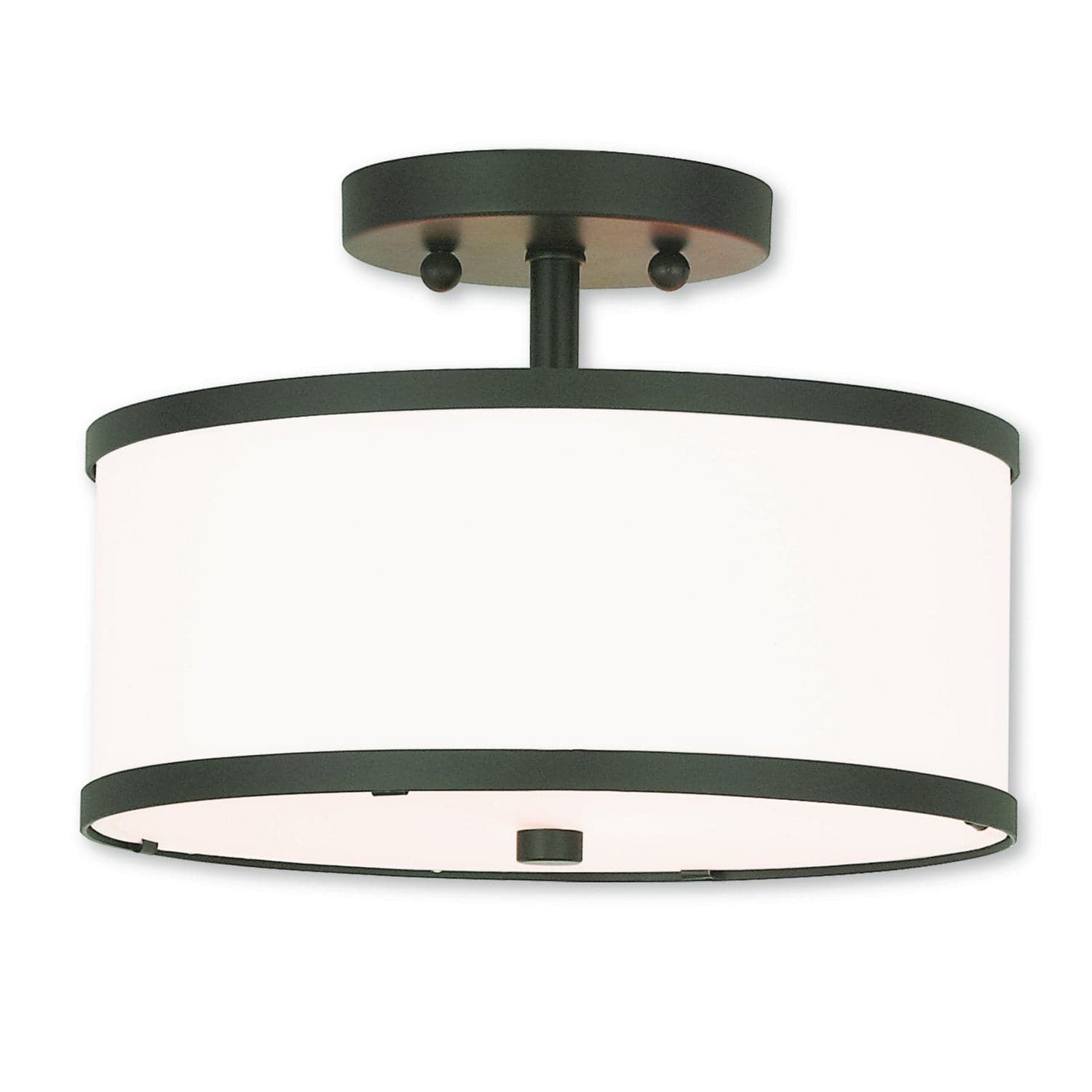 Livex Lighting - 62626-07 - Two Light Ceiling Mount - Park Ridge - Bronze