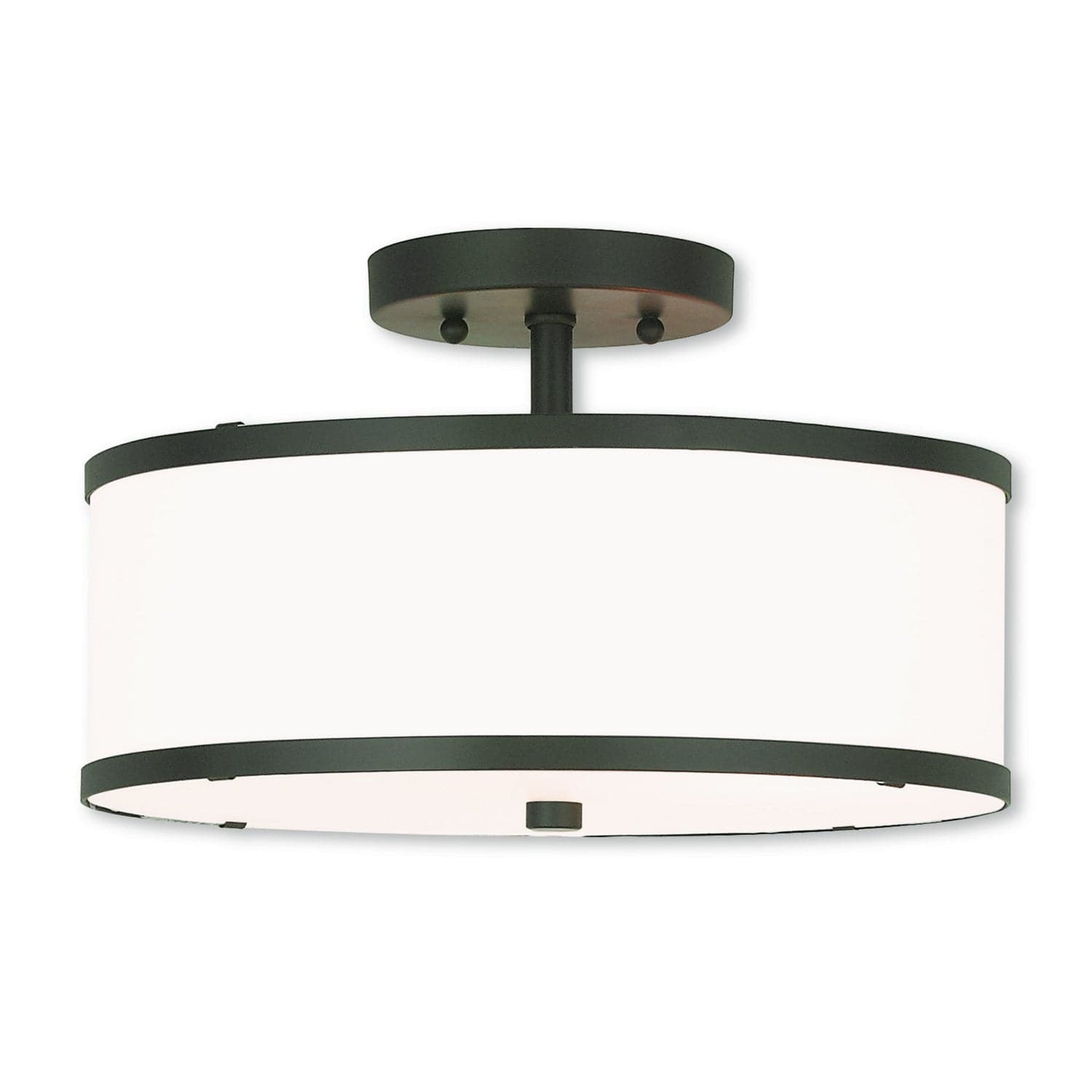 Livex Lighting - 62627-07 - Two Light Ceiling Mount - Park Ridge - Bronze