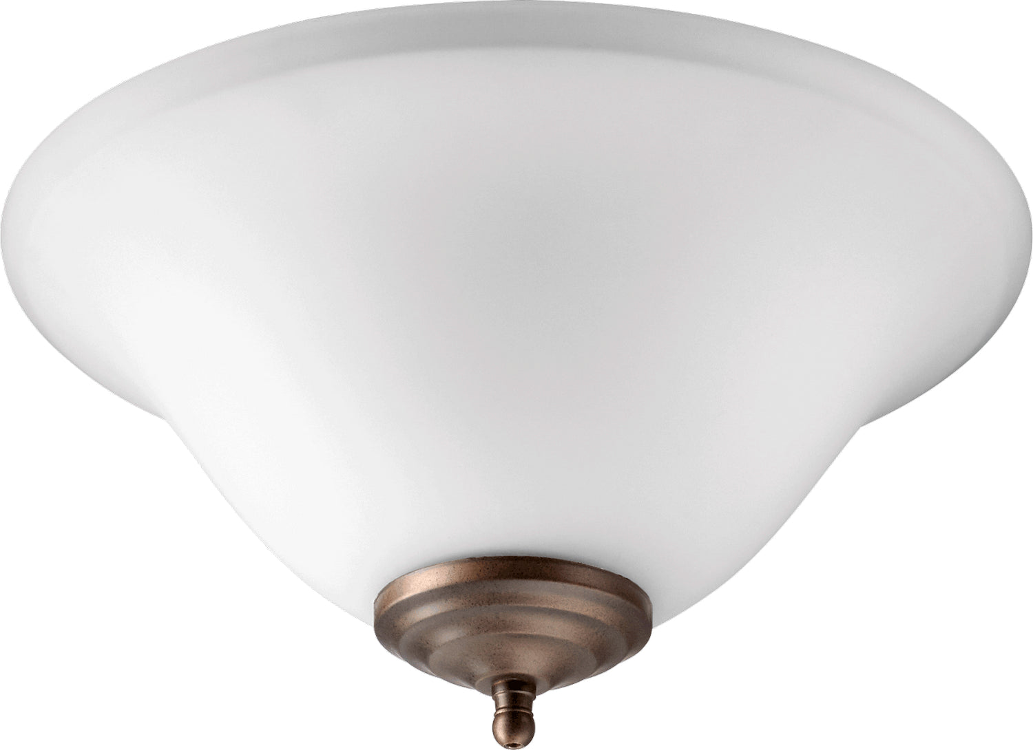 Quorum - 1177-801 - LED Fan Light Kit - Satin Nickel / Oiled Bronze