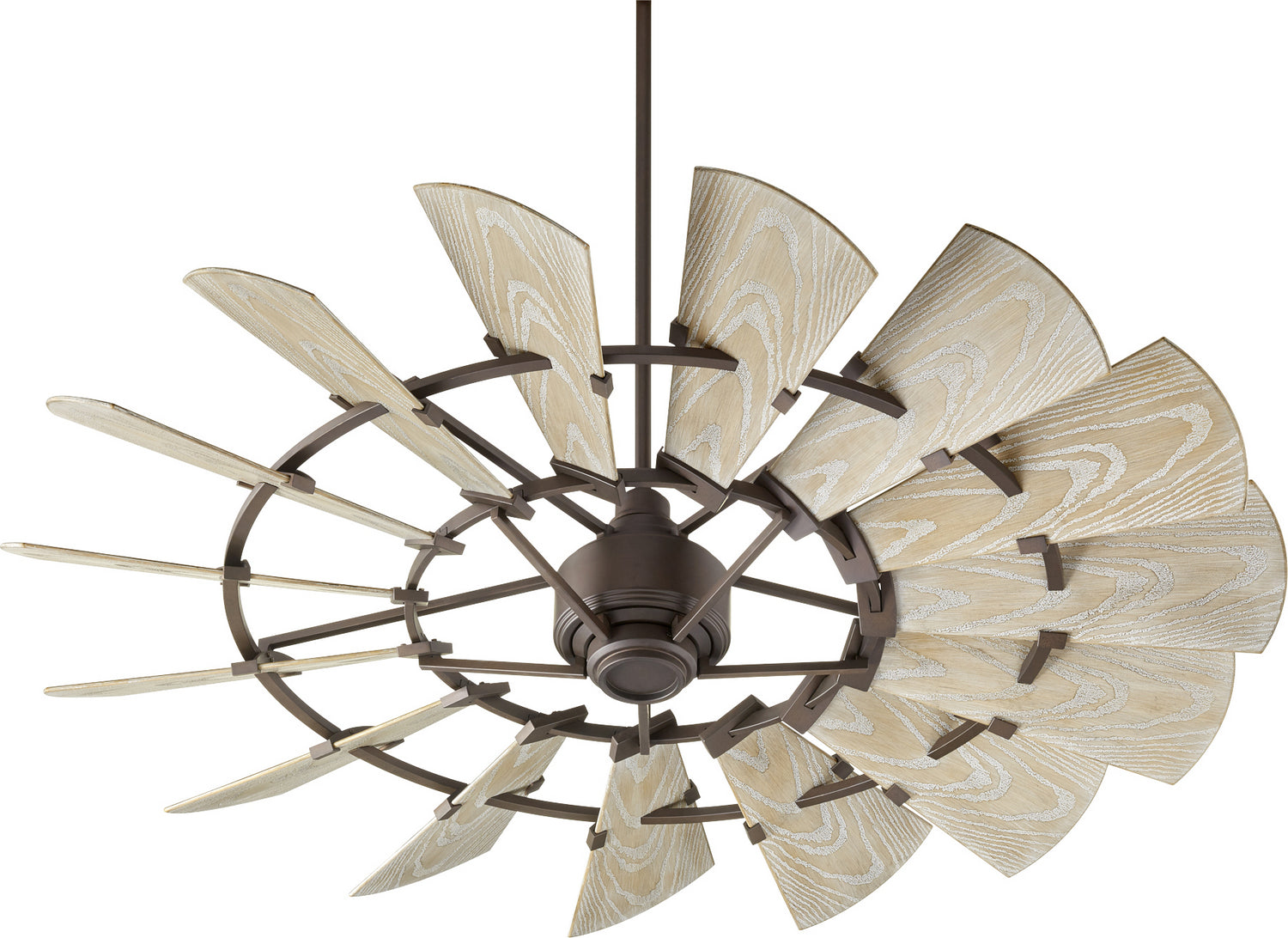 Quorum - 196015-86 - 60"Patio Fan - Windmill - Oiled Bronze