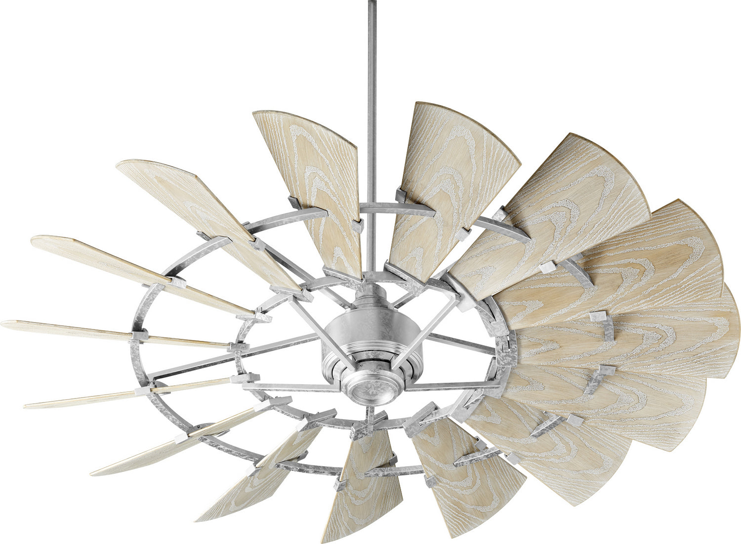 Quorum - 196015-9 - 60"Patio Fan - Windmill - Galvanized