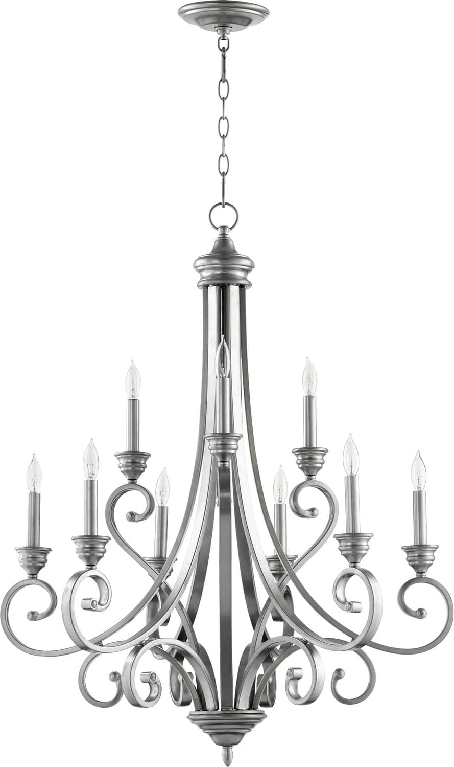 Quorum - 6054-9-64 - Nine Light Chandelier - Bryant - Classic Nickel